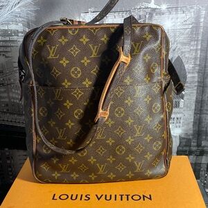 Authentic Rare Vintage Louis Vuitton Marceau Brown Monogram Crossbody Bag